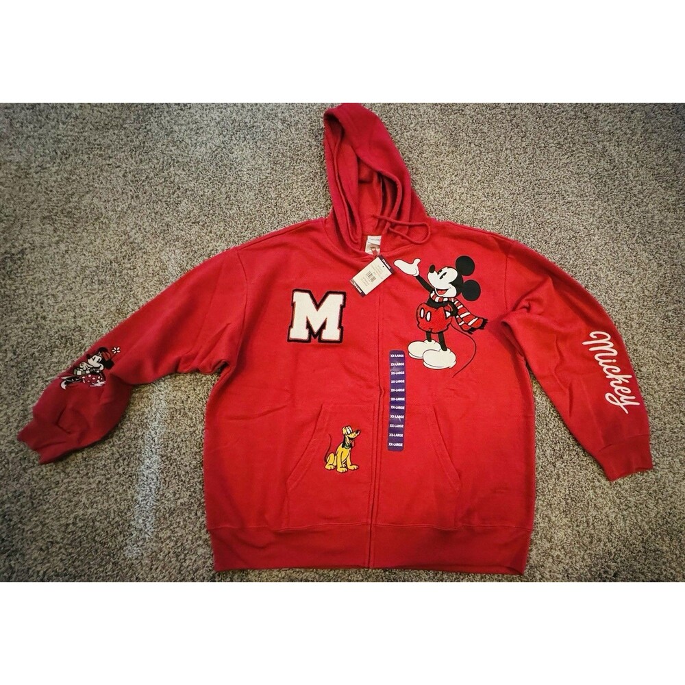 Disney Mickey Mouse Plus-Size Women's Hoodie Jacket XXL New w/Tags Official